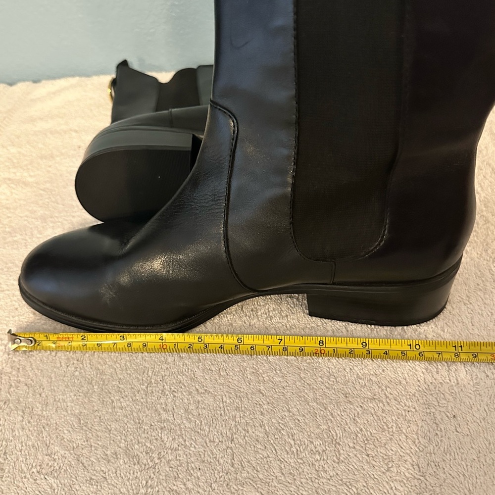 Lauren Ralph Lauren McKenzie black leather mid calf boots 11B - Picture 9 of 9